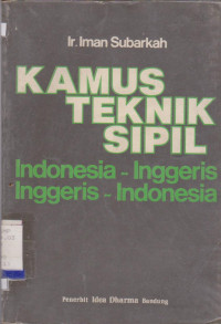 Image of KAMUS TEKNIK SIPIL INDONESIA-INGGRIS,INGGRIS-INDONESIA