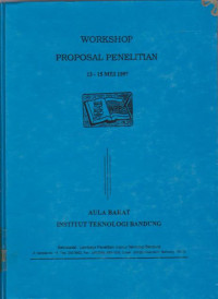 Image of WORKSHOP PROPOSAL PENELITIAN 13-15 MEI 1997