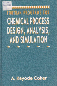 Image of Fortran Programs For Chemical Process Deisgn, Analysis and Simulation