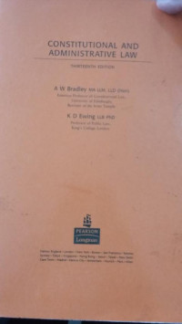 Image of Constitution and administrative law