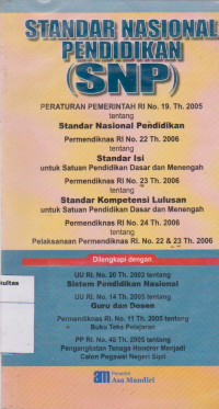 Image of Standar nasional pendidikan (SNP)