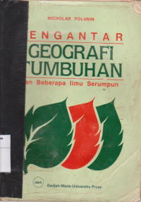 Image of Pengantar geografi tumbuhan dan beberapa ilmu serumpun