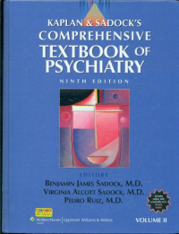 Comprehensive textbook of psychiatry