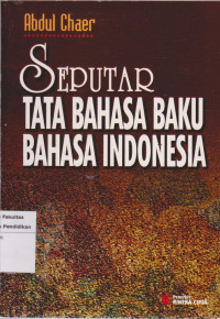 Image of Seputar tata bahasa baku bahasa indonesia