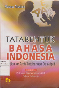 Image of Tata bentuk bahasa Indonesia