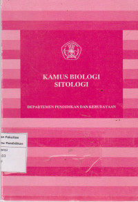 Image of Kamus biologi sitologi