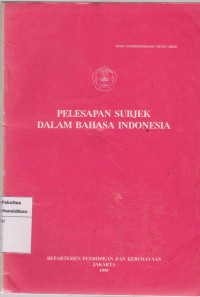 Image of Pelepasan subjek dalam bahasa Indonesia