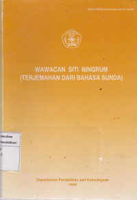 Image of Wawacan siti ningrum (terjemahan dari bahasa sunda)