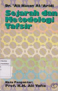 Image of Sejarah dan metodologi tafsir