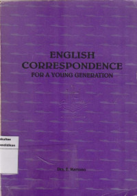 Image of English correspondence: for a young generation