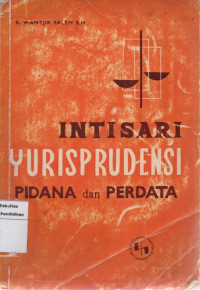 Image of Intisari yurisprudensi pidana dan perdata