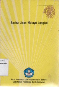 Image of Sastra Lisan Melayu Langkat