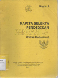 Image of Kapita Selekta Pendidikan Pancasila (Untuk Mahasiswa)