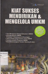 Image of Kiat Sukses Mendirikan & MengelolaUMKM Di Lengkapi Penyedia Modal