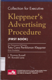 Image of Kleppner's advertising procedure first book