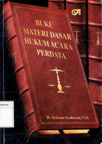 Image of Buku Materi Dasar Hukum Acara Perdata