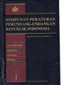 Image of Himpunan peraturan perundang-undangan republik indonesia 1