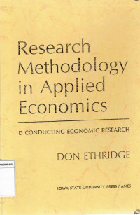 Image of Research methodology in applied economics