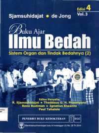 Buku Ajar Ilmu Bedah (Sistem Organ dan Tindak Bedahnya-2)