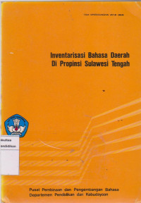 Inventarisasi bahasa daerah di propinsi Sulawesi Tengah