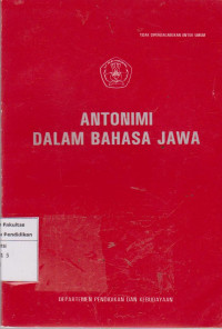 Anatonimi dalam bahasa jawa