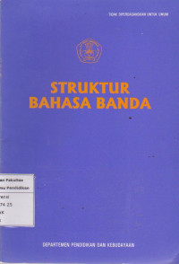 Struktur bahasa Banda