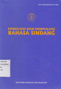 Fonologi dan morfologi bahasa sindang