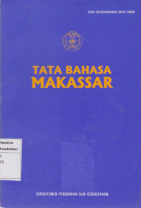 Tata bahasa Makassar