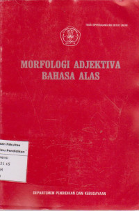 Morfologi adjektiva bahasa alas