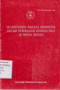 Interferensi bahasa Indonesia