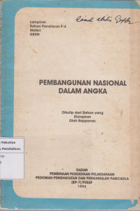 Pembangunan nasional dalam angka