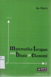 Matematika Terapan untuk Bisnis dan Ekonomi