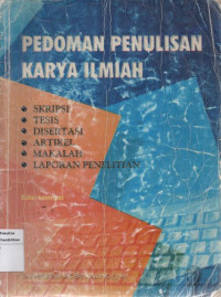 Pedoman Penulisan karya Ilmia