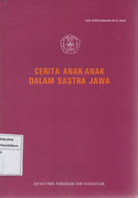 Cerita Anak-Anak Dalam Sastra Jawa