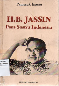 H.B. Jassin Paus Sastra Indonesia