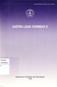 Sastra lisan tanimbar II