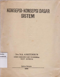 Konsepsi-Konsepsi Dasar Sistem