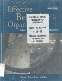 Image of Effective behavior in organizations