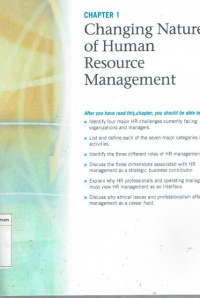 Image of Changing nature of human resource management