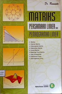 Matriks Persamaan Linier Dan Pemrograman Linier