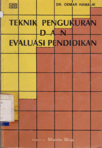 TEKNIK PENGUKURAN DAN EVALUASI PENDIDIKAN