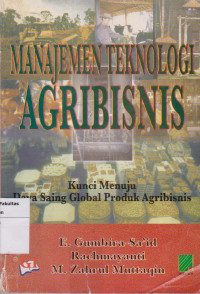 Manajemen Teknologi Agribisnis