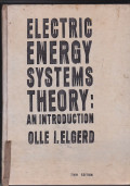 Electric Energy Systems Theory An Introduction