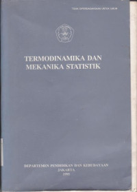 Termodinamika Dan Mekanika Statistik