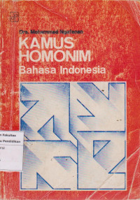 Image of Kamus homonim bahasa Indonesia