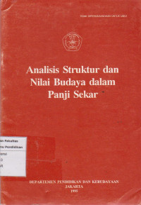 Image of Analisis struktur dan nilai budaya dalam panji sekar