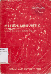 Image of Metode Linguistik