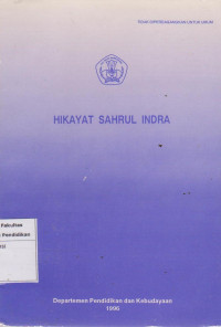Image of Hikayat sahrul indra