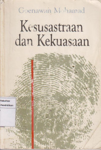 Image of Kesusastraan dan kekuasaan