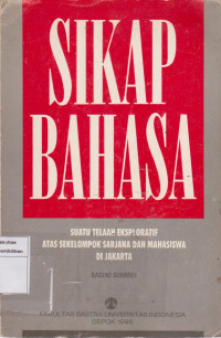 Image of Sikap bahasa